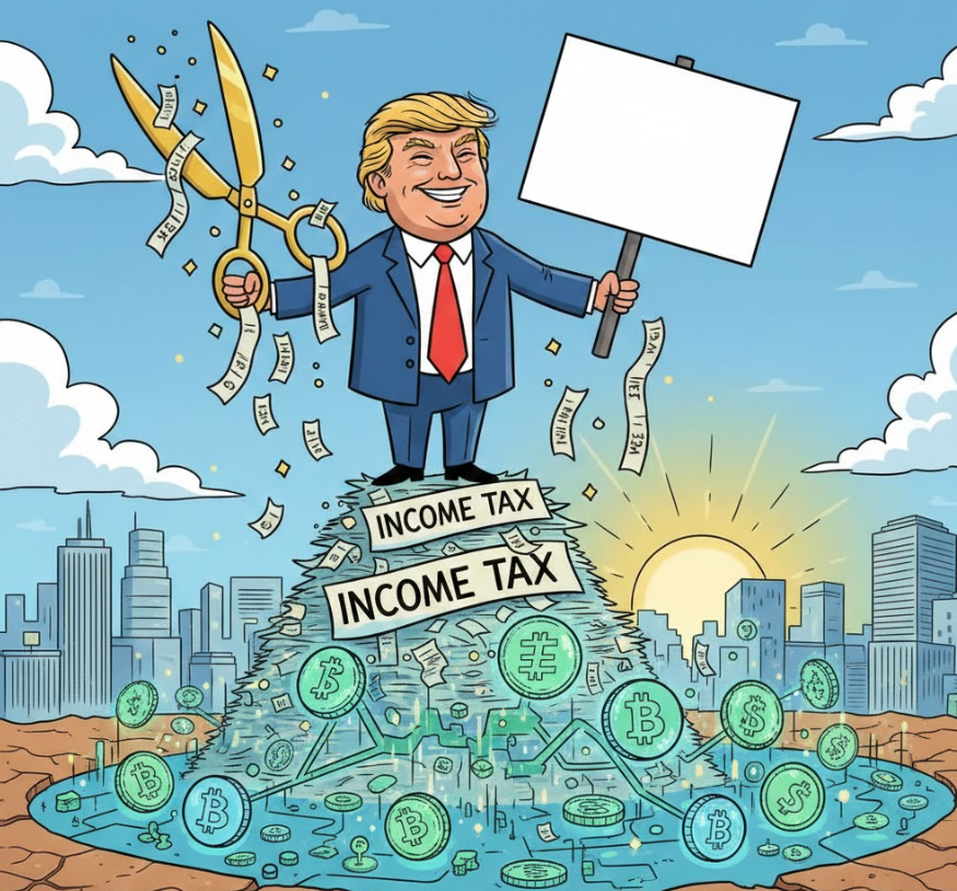 Donald Trump có thể cắt giảm hoàn toàn thuế thu nhập: Điều này có ý nghĩa gì đối với thị trường tiền điện tử?