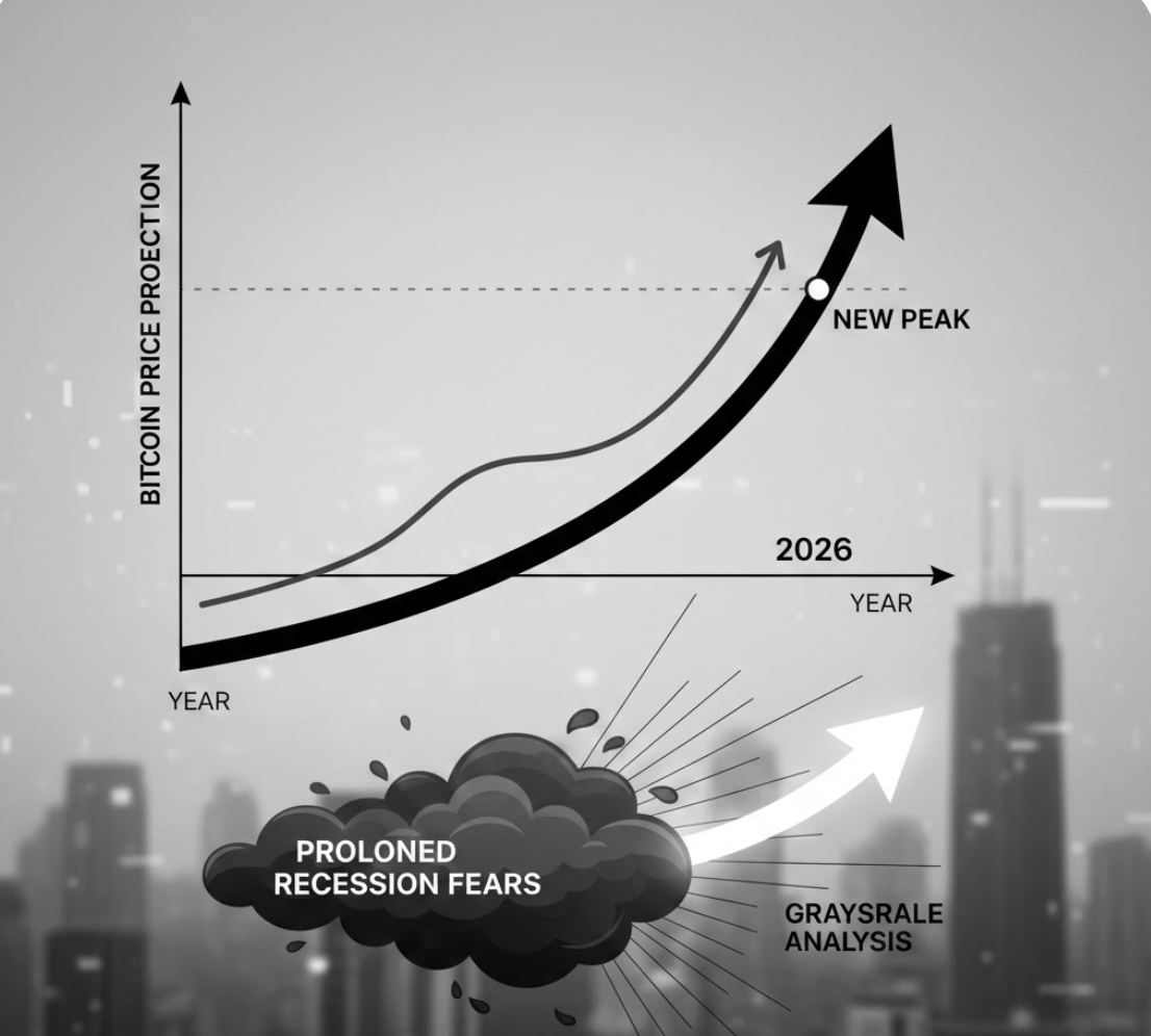 Grayscale dự báo Bitcoin có thể lập đỉnh mới vào năm 2026, bác lo ngại suy thoái