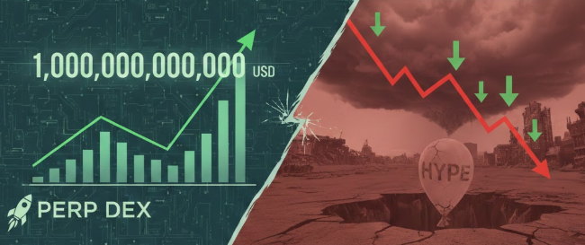 Perp DEX vượt mốc 1.000 tỷ USD, vì sao giá HYPE vẫn lao dốc?