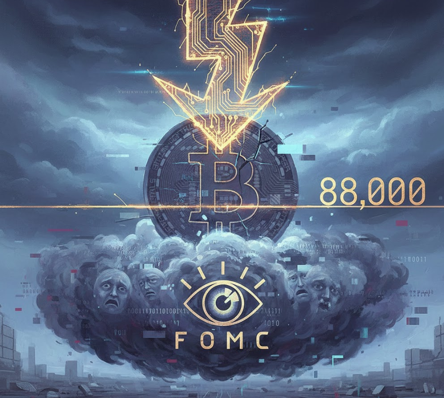 Bitcoin giảm dưới 88.000 USD trước thềm quyết định lãi suất của Fed