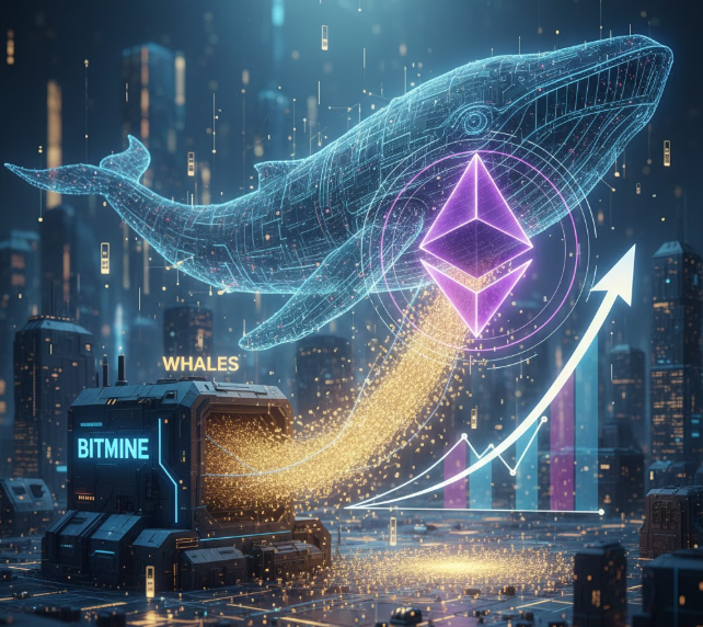 Áp lực mua tăng cao từ BitMine và cá voi, Ethereum sắp bước vào nhịp tăng mới?