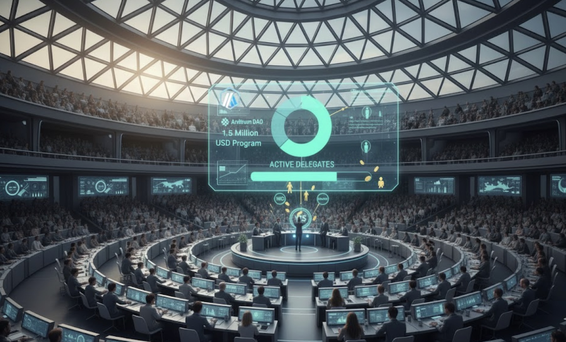 Arbitrum DAO bỏ phiếu gói thưởng 1,5 triệu USD cho đại diện tích cực