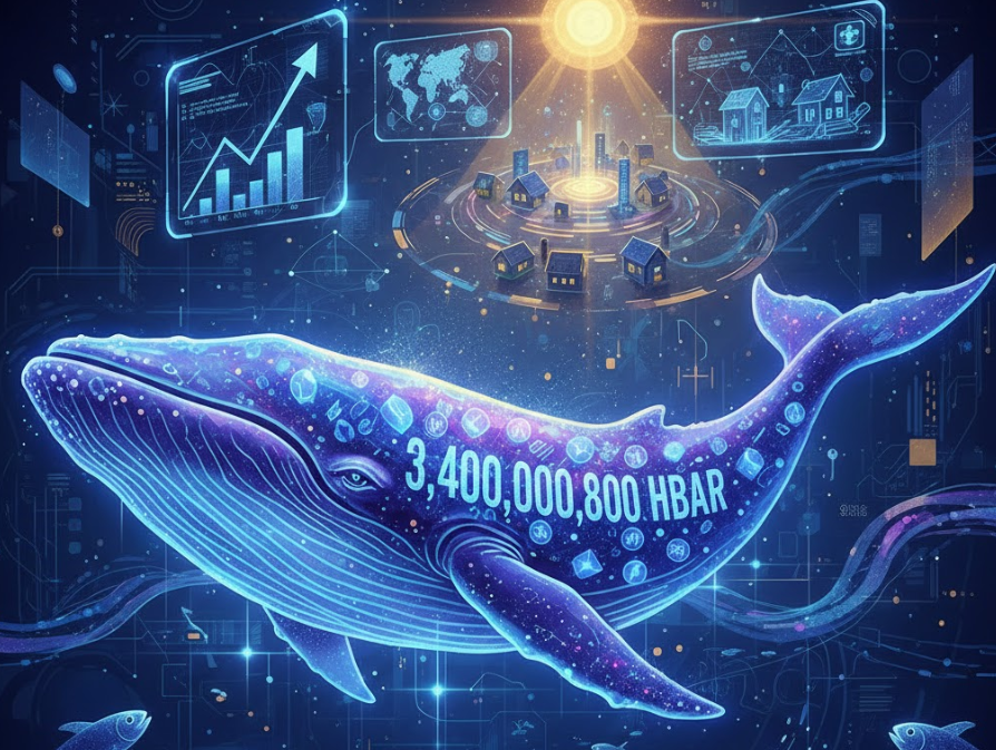 Cá voi tích lũy 3,4 tỷ HBAR cho chúng thấy điều gì?