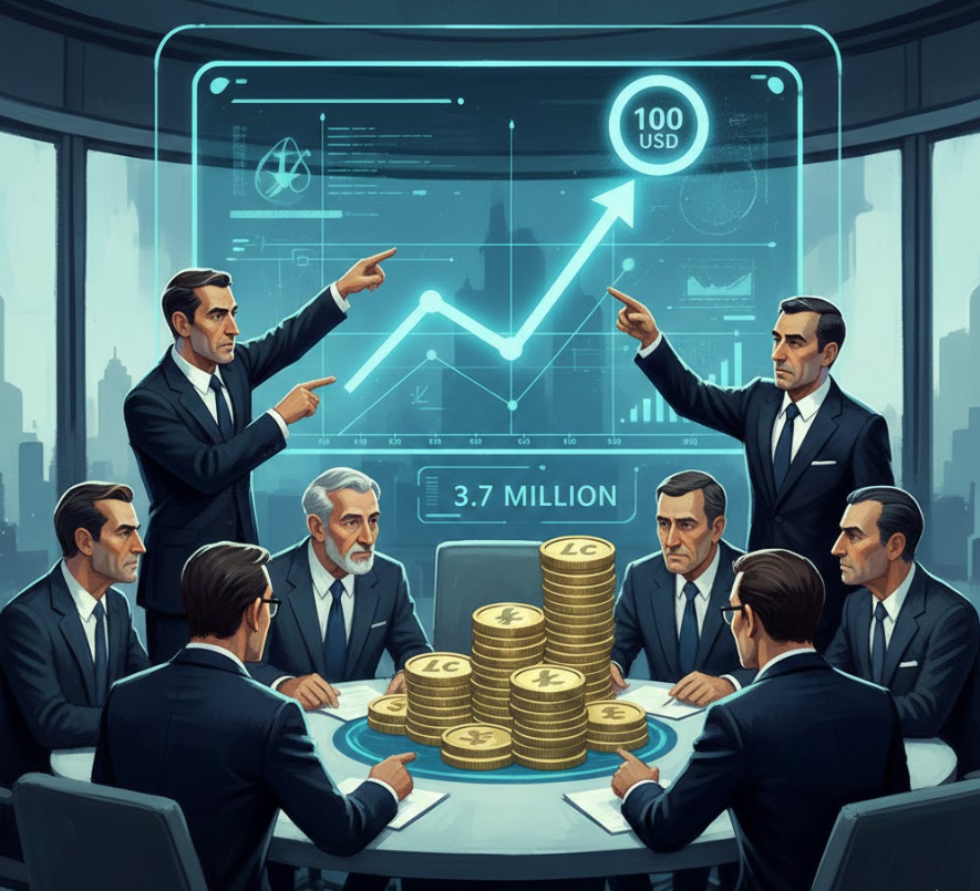 Các nhà đầu tư tổ chức nhắm mục tiêu 100 USD sau khi tích lũy 3,7 triệu LTC