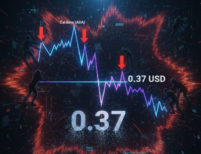 Cardano (ADA) rơi xuống dưới 0,37 USD, lập đáy hai tháng trước áp lực bán gia tăng