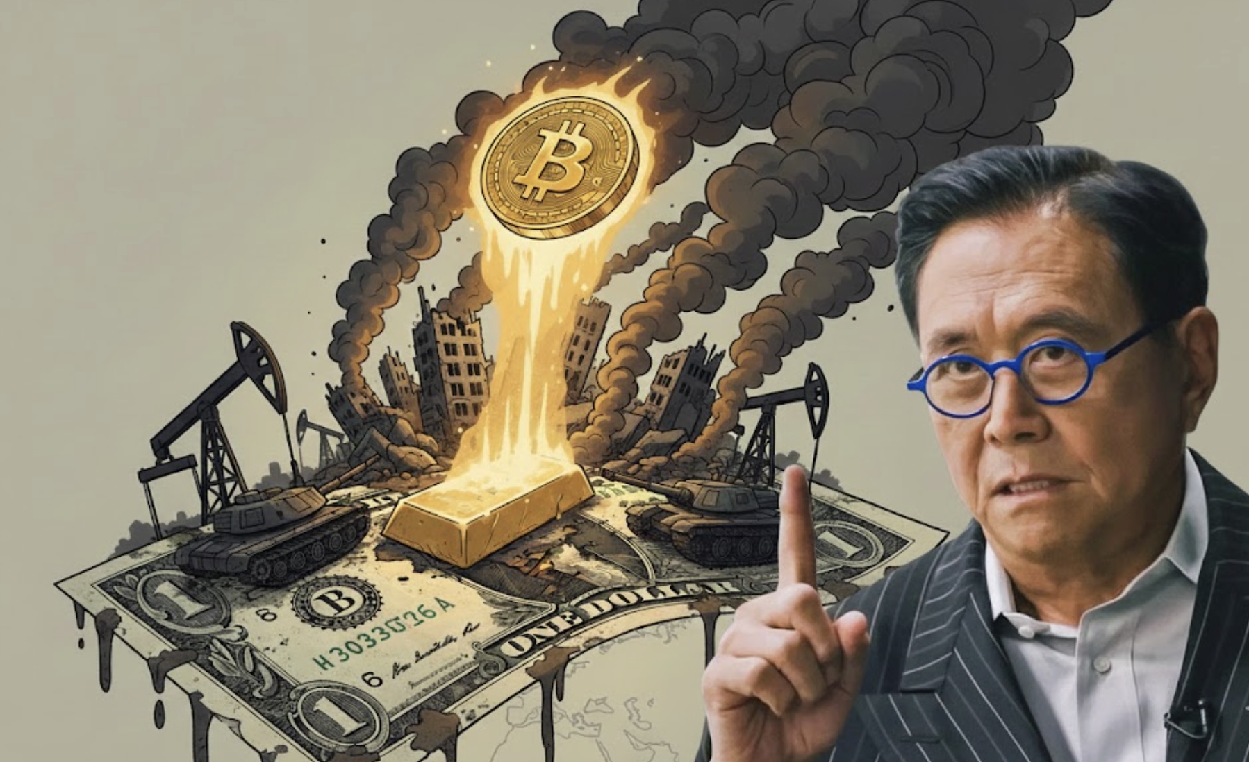Petrodollar, chiến tranh và sự trỗi dậy tất yếu của vàng và bitcoin: Robert Kiyosaki