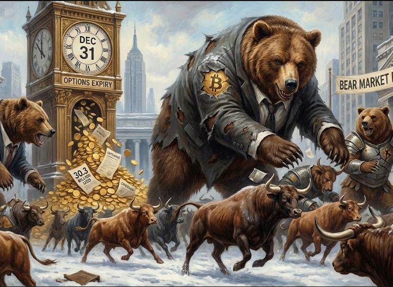 Phe gấu Bitcoin đang chiếm ưu thế trong kỳ đáo hạn quyền chọn cuối năm trị giá 30,3 tỷ USD