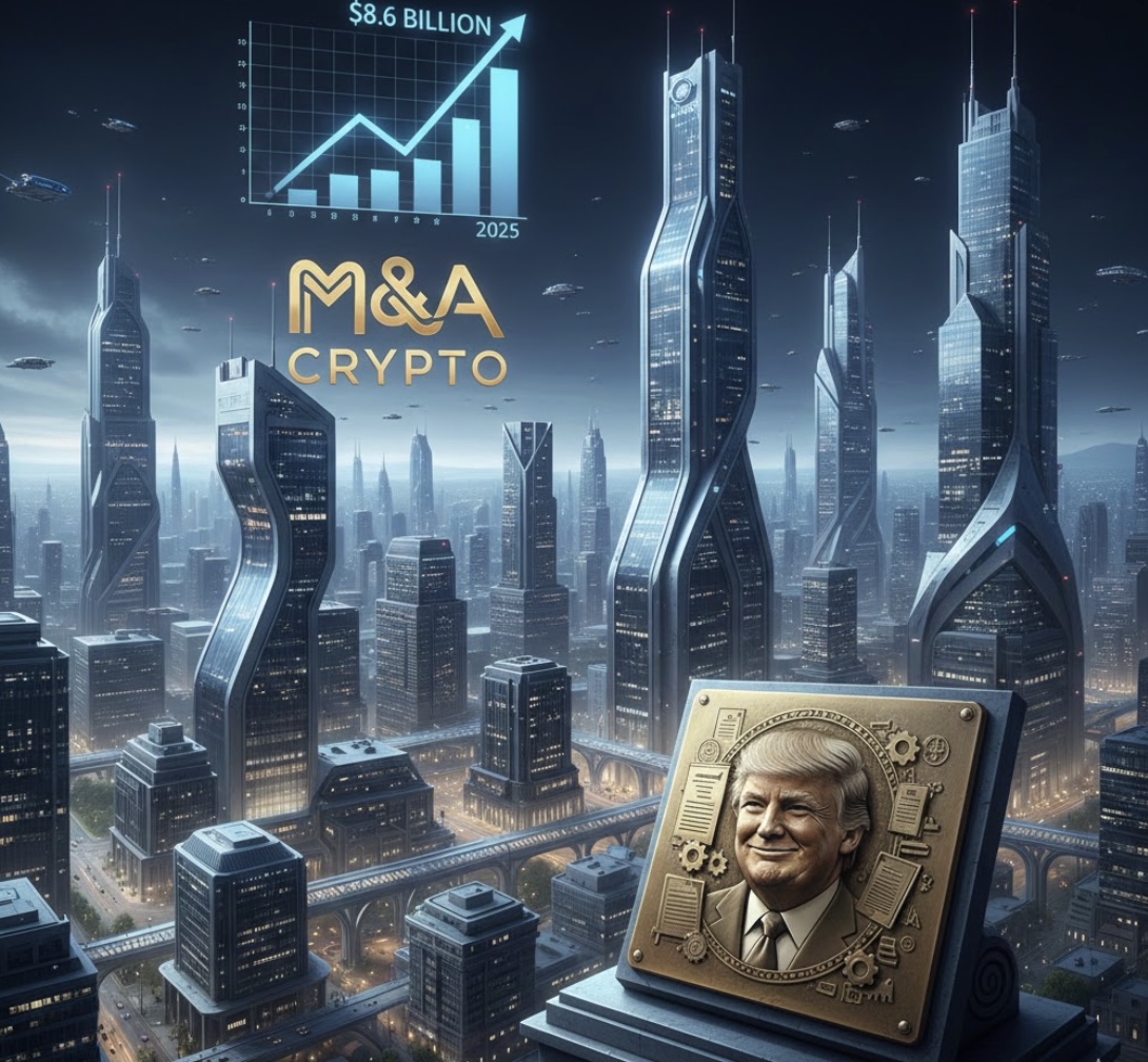 M&A crypto lập kỷ lục 8,6 tỷ USD năm 2025 nhờ chính sách của Tổng thống Trump