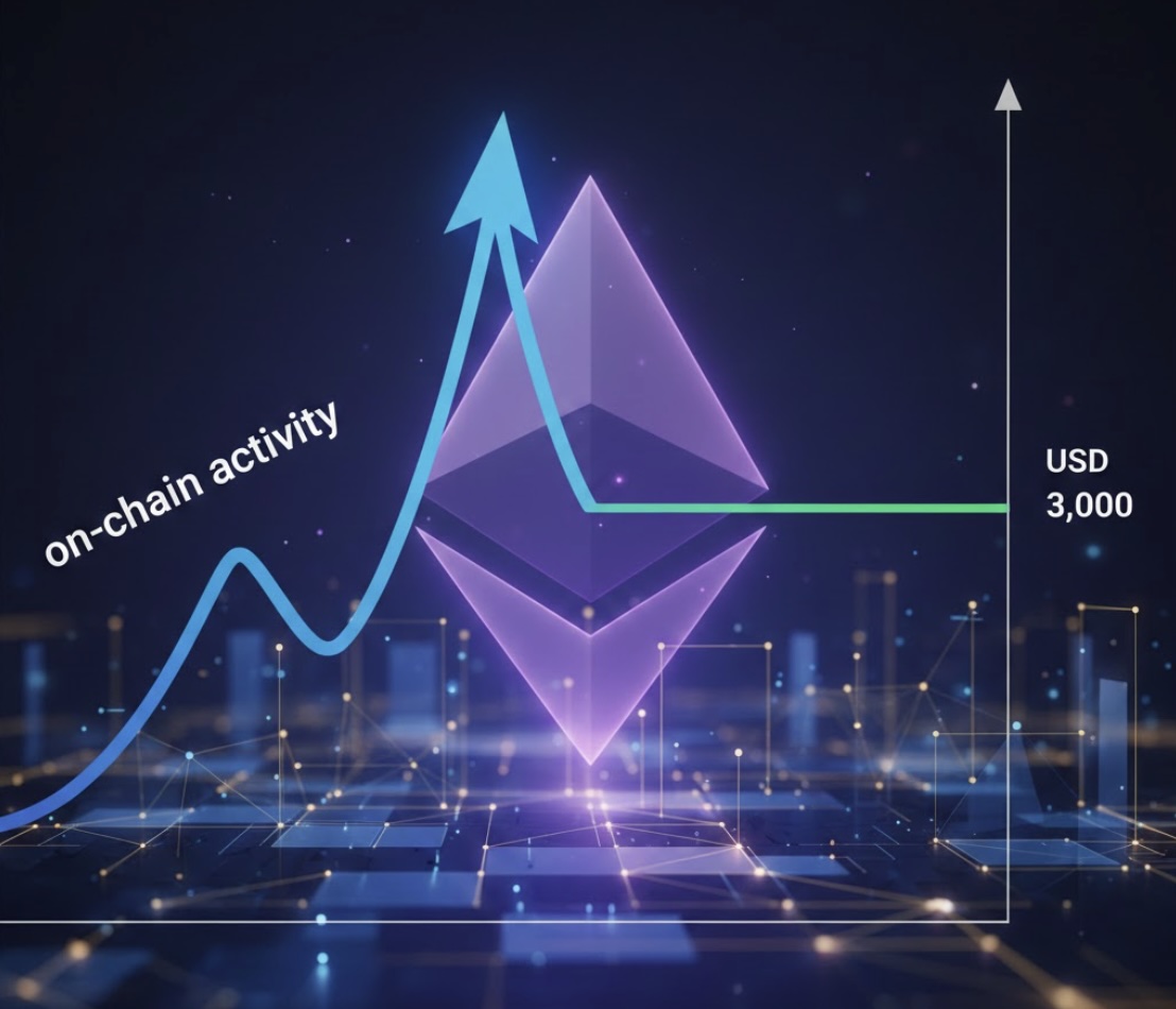 Hoạt động on-chain Ethereum lập đỉnh mọi thời đại, giá vẫn loanh quanh 3.000 USD