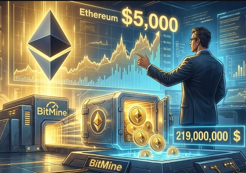 Nhà phân tích dự đoán giá Ethereum ở mức 5000 đô la trong bối cảnh BitMine stake 219 triệu đô la ETH