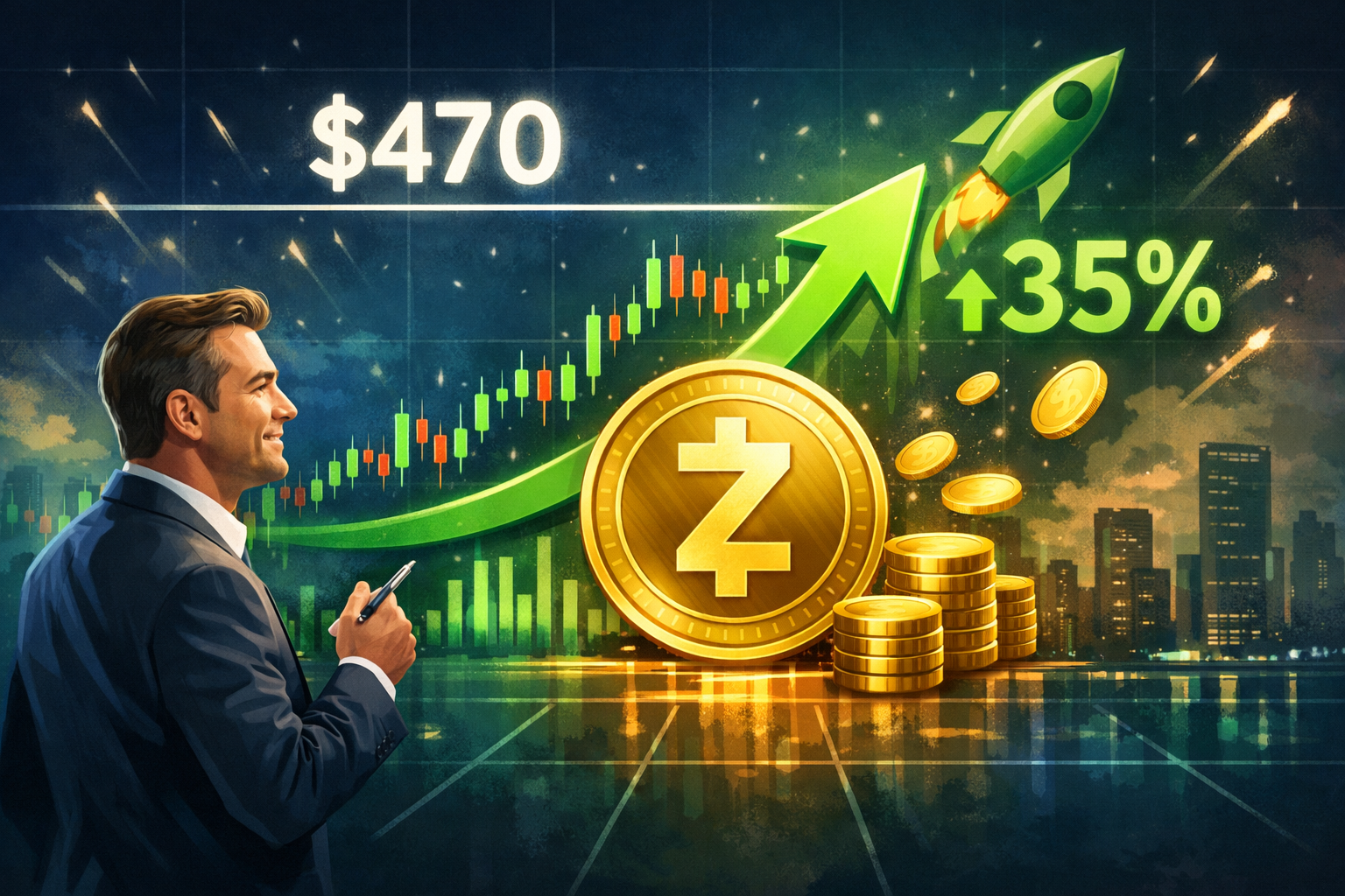 Chuyên gia khẳng định ZEC đang hoàn thành đợt tăng giá 35% sau khi vượt qua 470 đô la