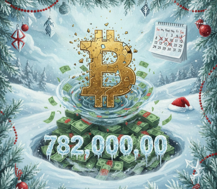 ETF Bitcoin giao ngay mất 782 triệu đô la trong tuần lễ Giáng sinh