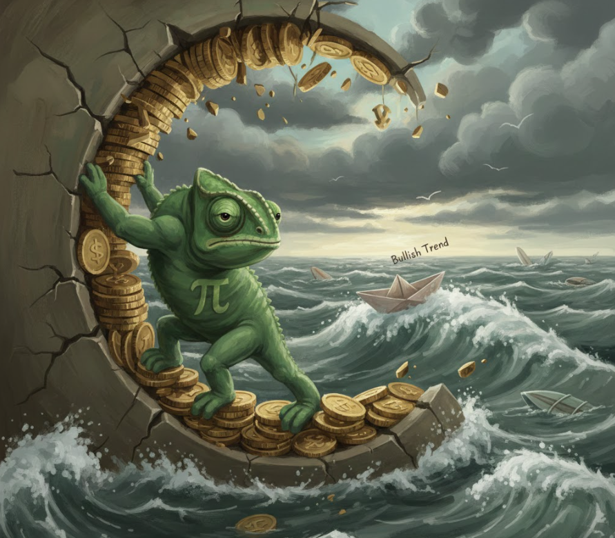 Việc giá Pi Coin breakout khỏi vùng an toàn sẽ không đủ để biến nó thành xu hướng tăng giá