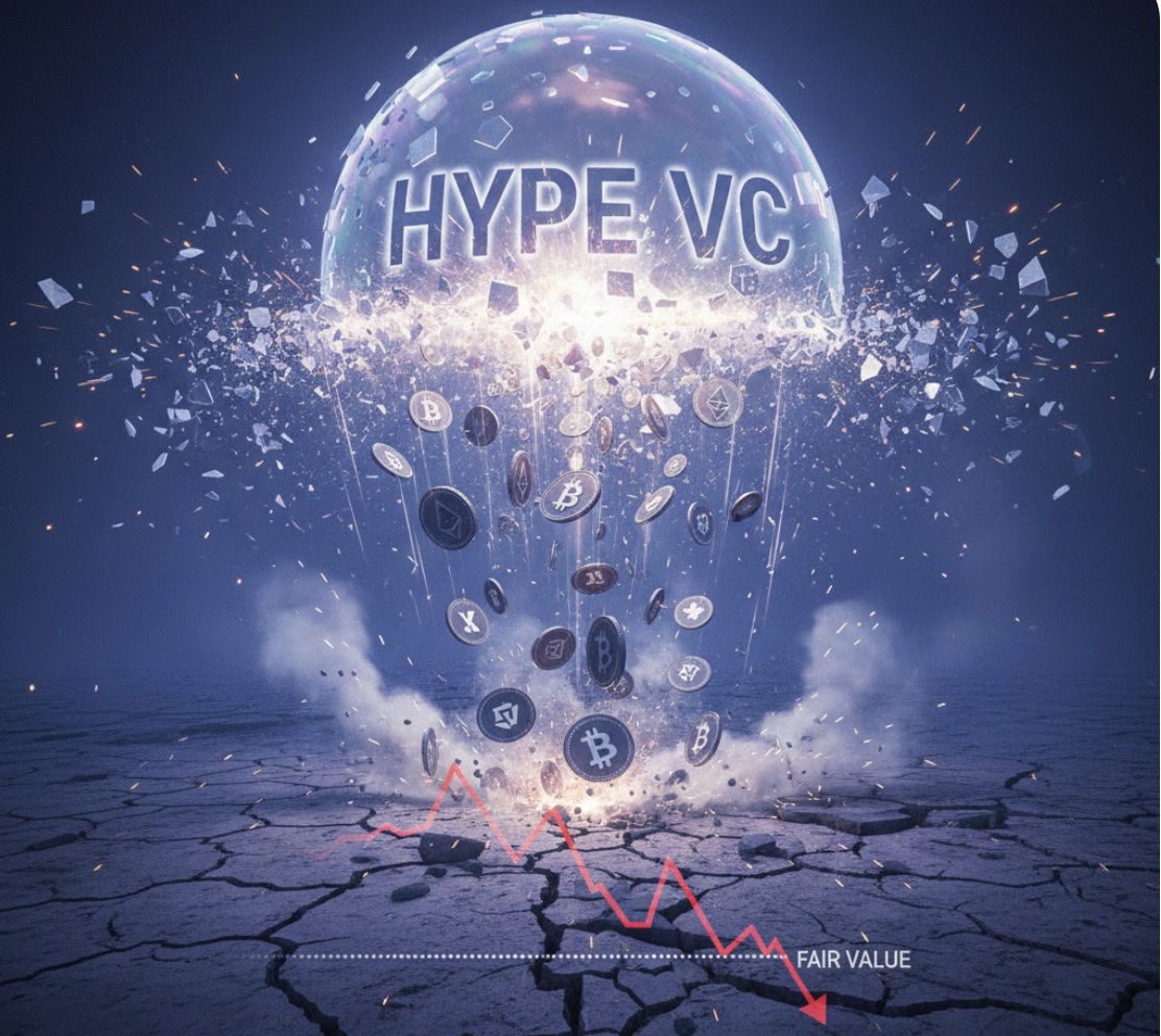Bong bóng hype VC vỡ tung khi các dự án crypto 2025 lao dốc thảm hại