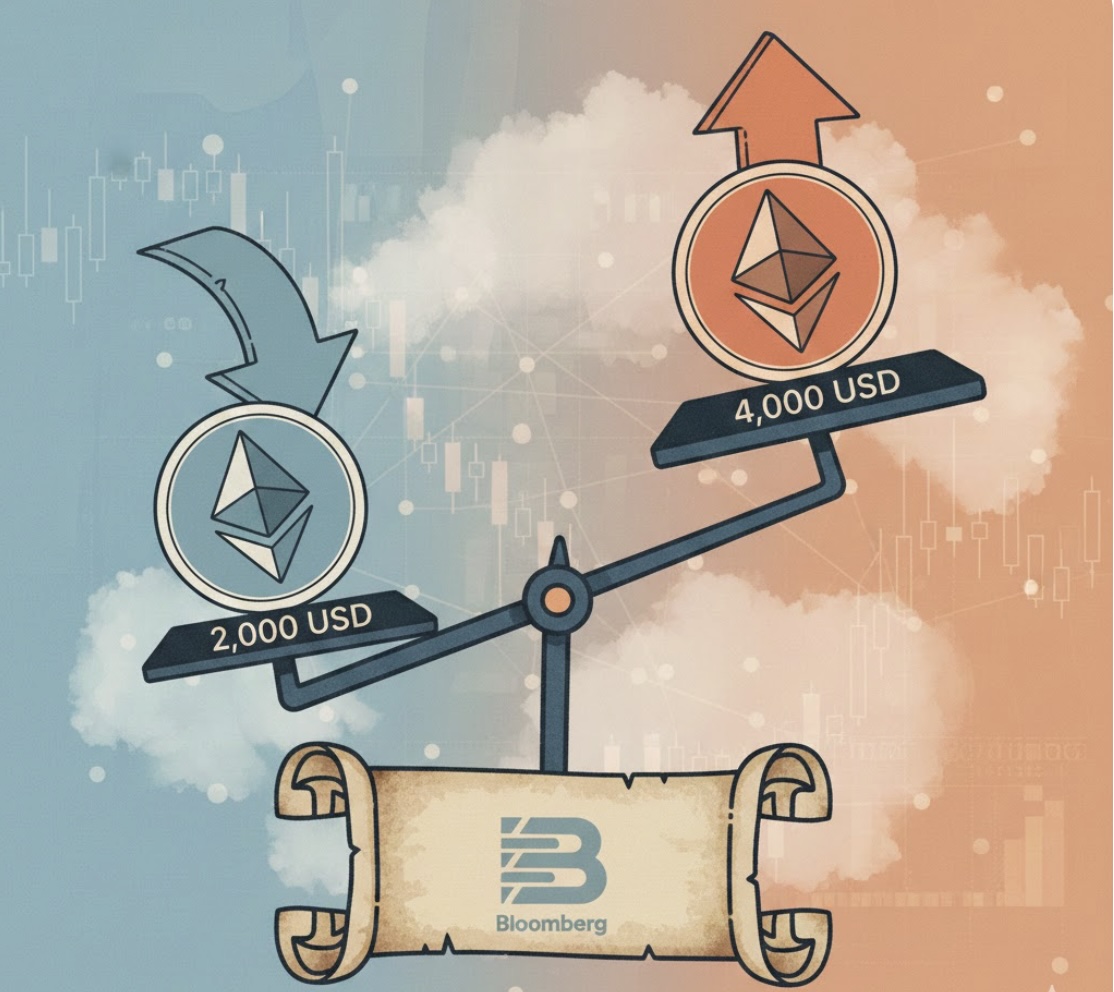 Bloomberg: ETH đối mặt nguy cơ giảm về 2.000 USD hơn là tăng lên 4.000 USD