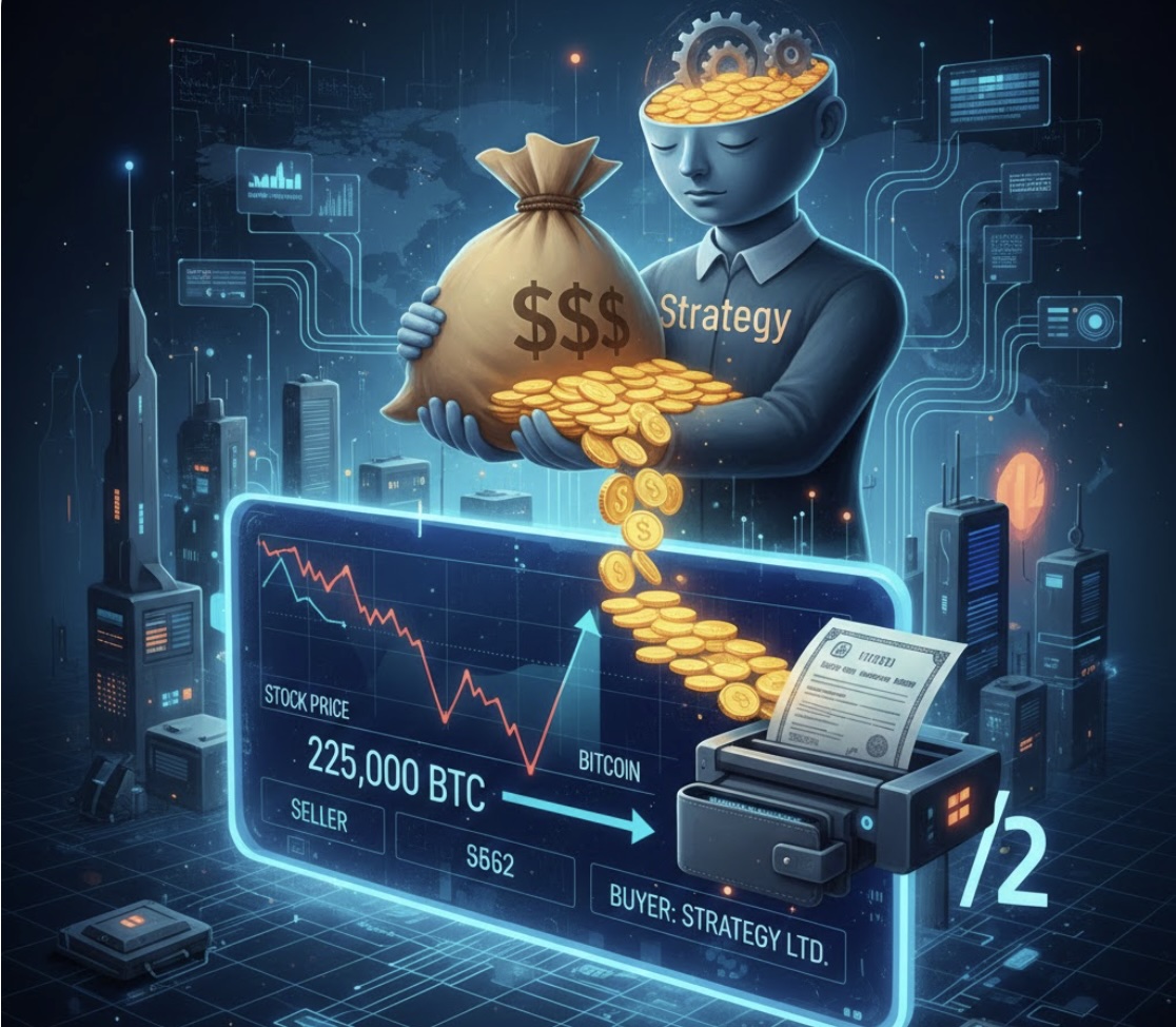 Cách Strategy dùng một nửa giá cổ phiếu để mua 225.000 Bitcoin trong năm 2025
