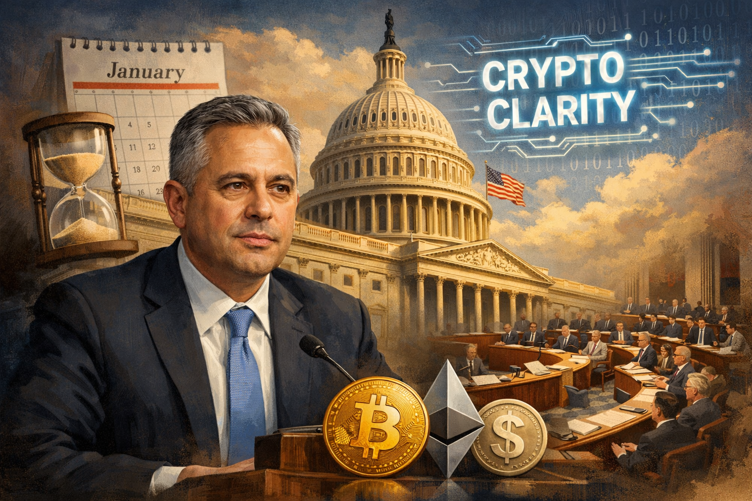 Thượng viện Hoa Kỳ ấn định ngày 15 tháng 1 để xem xét dự luật về cơ cấu thị trường tiền điện tử