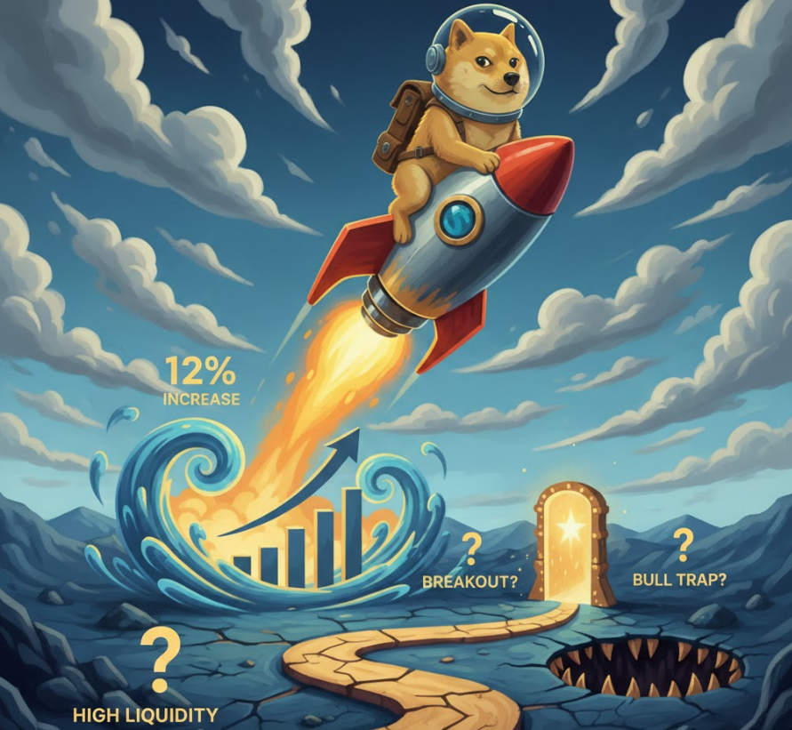 Dogecoin tăng 12% giữa lúc thanh khoản tăng cao: Bứt phá hay bẫy tăng giá?