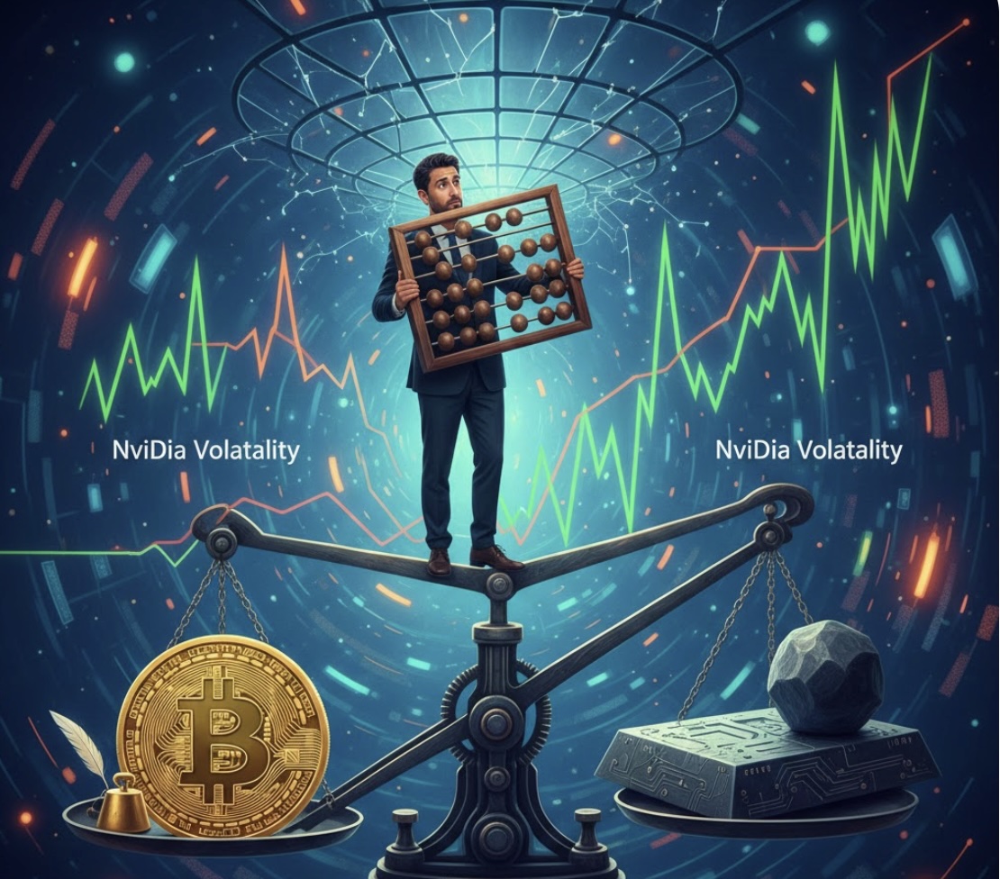 Bitcoin hiện có mức biến động thấp hơn Nvidia – một nghịch lý thống kê làm thay đổi hoàn toàn cách tính rủi ro