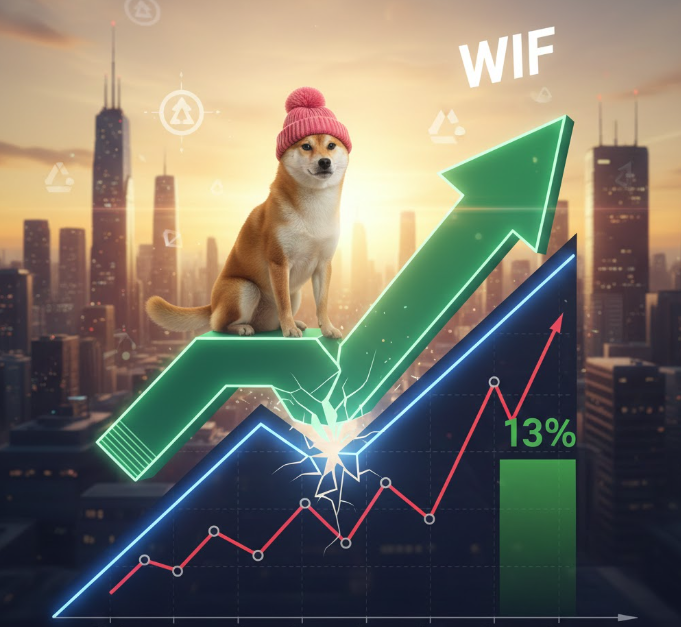 Dogwifhat tăng 13% – Kịch bản bứt phá mô hình cái nêm 7 tháng liệu có xảy ra?