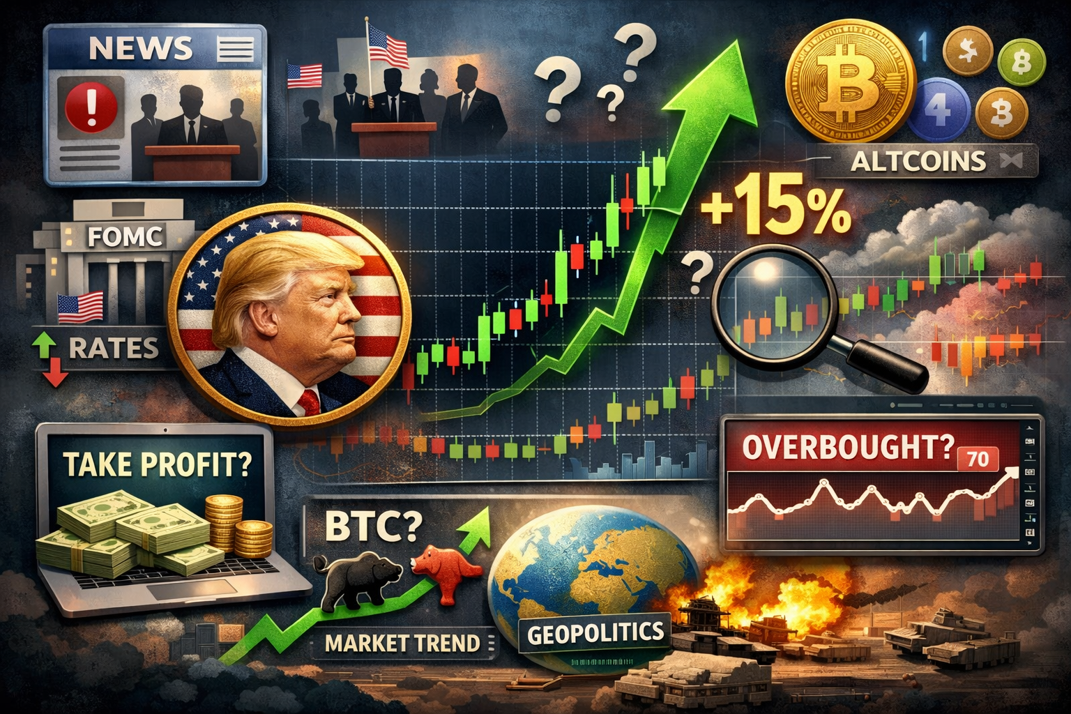 Các trader nên theo dõi điều gì sau khi giá TRUMP tăng 15%?