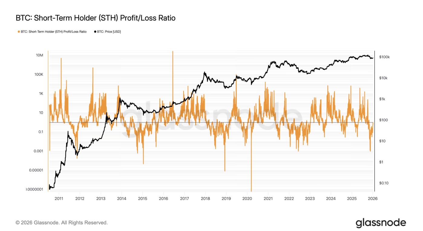 Chỉ số short-term holder phát tín hiệu đáy Bitcoin cuối năm 2025