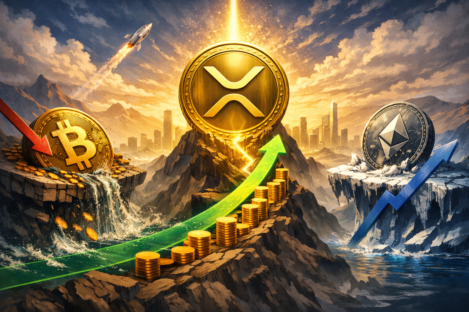 Vì sao XRP vượt trội hơn Bitcoin và Ether vào đầu năm 2026?