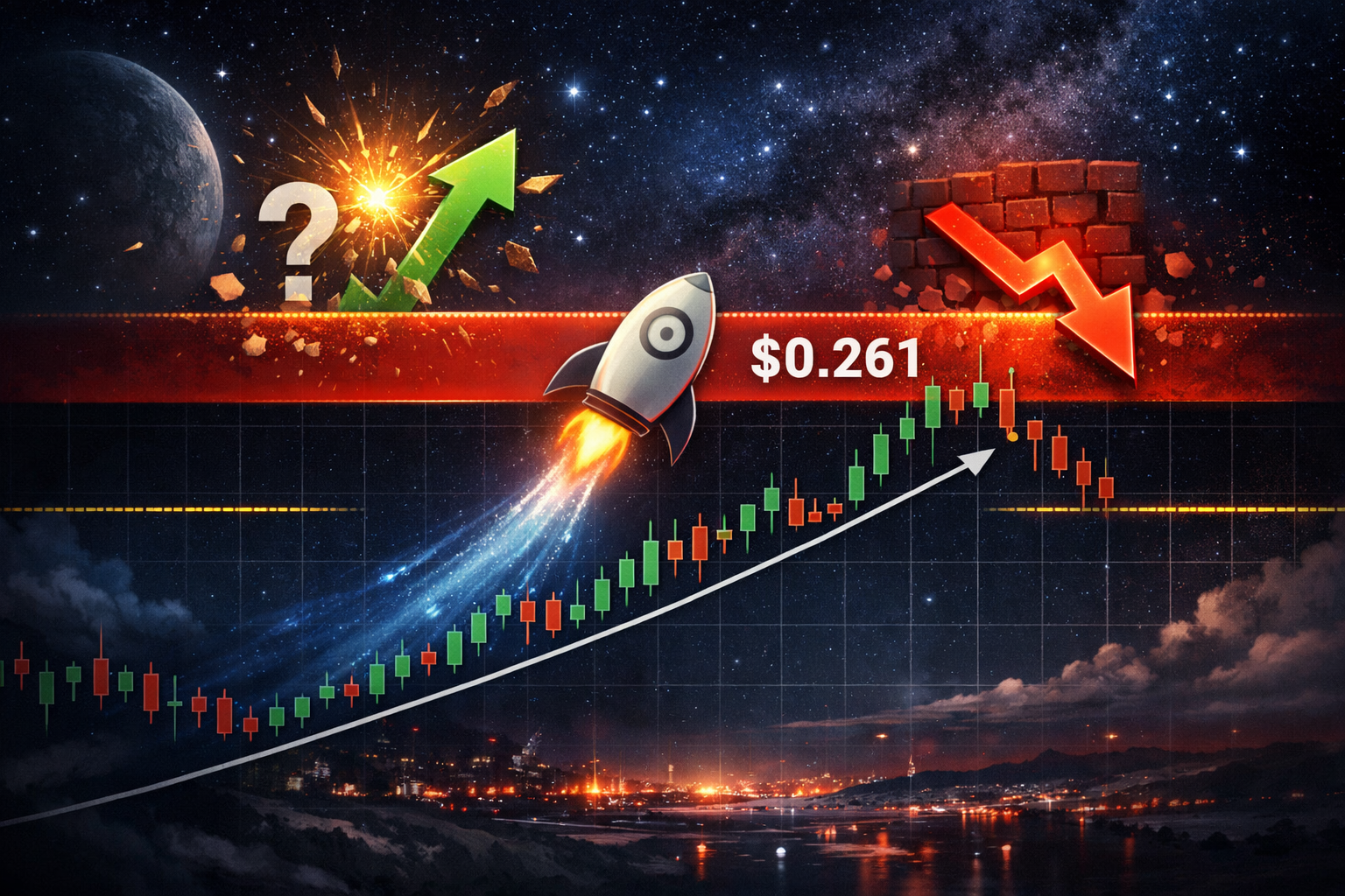 Stellar (XLM) chạm ngưỡng kháng cự quan trọng $0,261 – Liệu sẽ có đột phá hay bị từ chối?