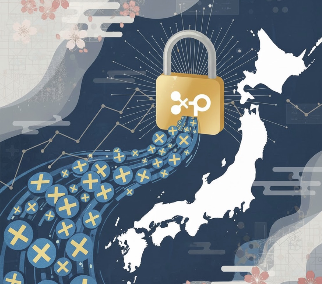 XRP đang chiếm ưu thế trong dòng tiền tại Nhật Bản, và thuế suất 20% mới sẽ khóa chặt lợi thế này
