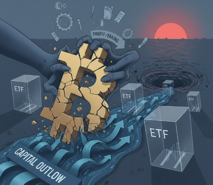 Bitcoin suy yếu trước áp lực chốt lời và dòng vốn rút khỏi các quỹ ETF