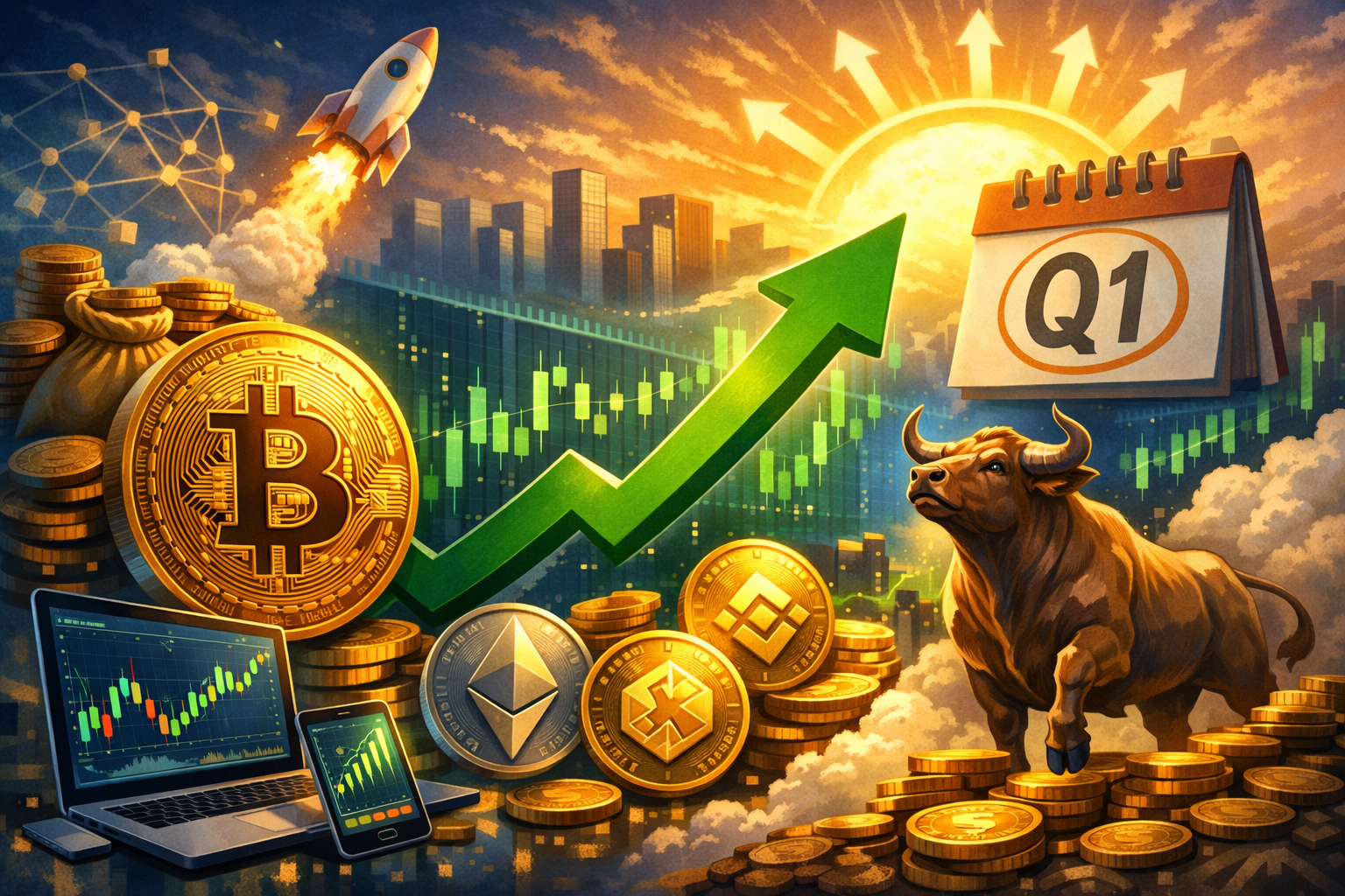 Vì sao các nhà phân tích cho rằng tiền điện tử có thể tăng giá trong quý 1