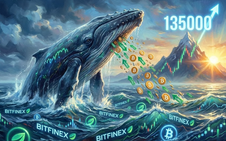 Cá voi trên Bitfinex giảm vị thế long BTC khi mục tiêu giá 135.000 đô la lại xuất hiện
