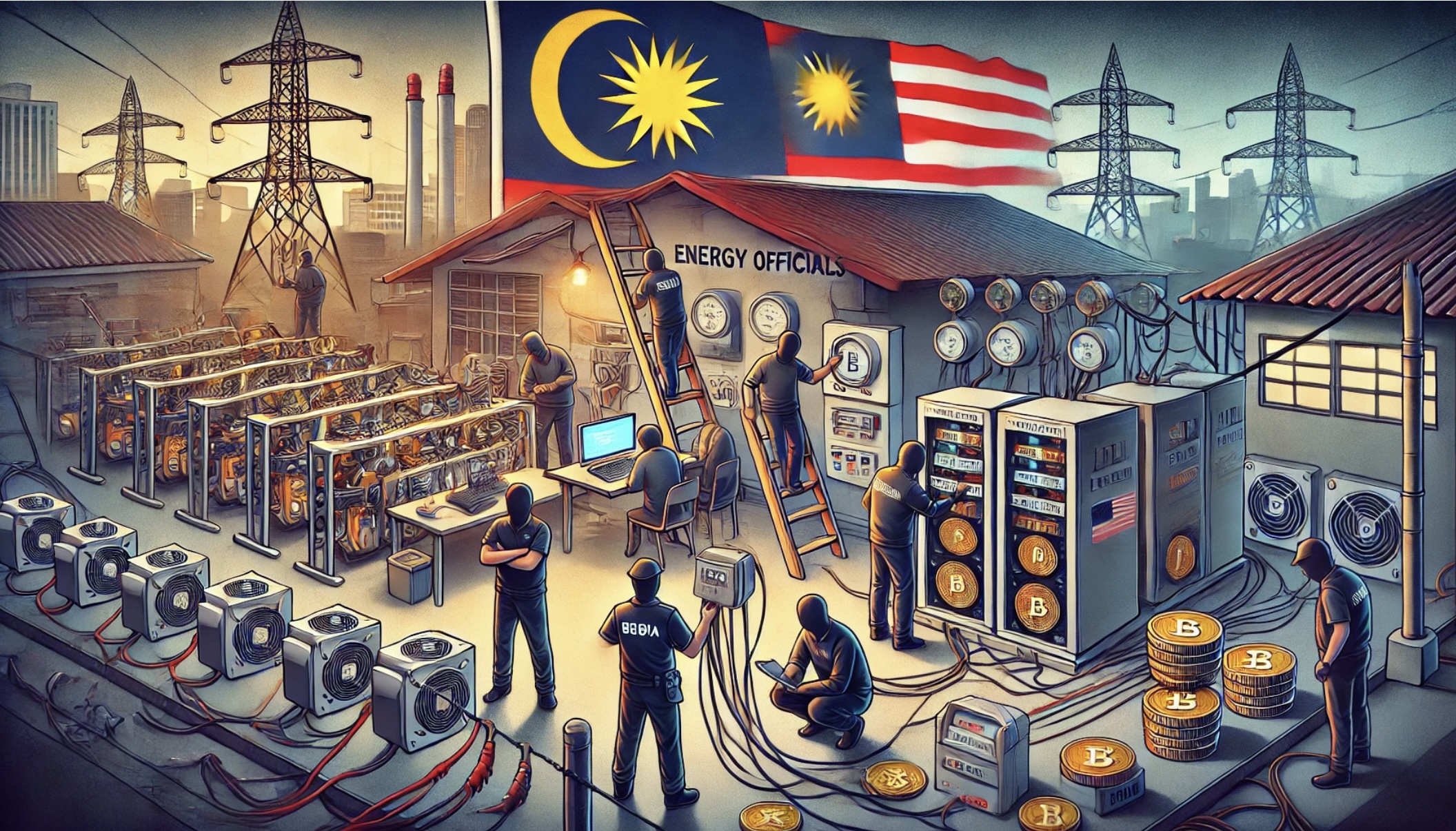 Malaysia tăng cường trấn áp các hoạt động khai thác tiền điện tử bất hợp pháp