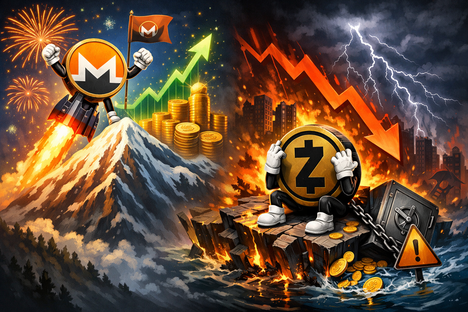 Monero (XMR) đạt ATH mới trong khi đối thủ Zcash (ZEC) lại gặp khủng hoảng