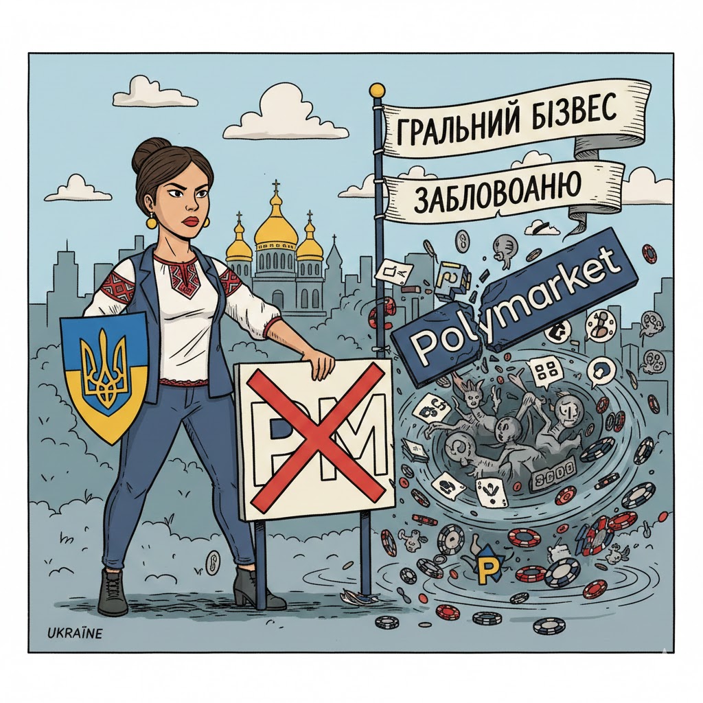 Ukraine chặn Polymarket và xếp các trang dự đoán kết quả vào loại hình cờ bạc