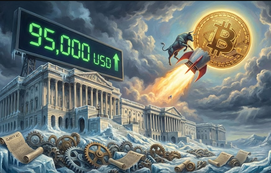 Giá Bitcoin tăng lên 95.000 đô la bất chấp sự trì hoãn của Đạo luật CLARITY