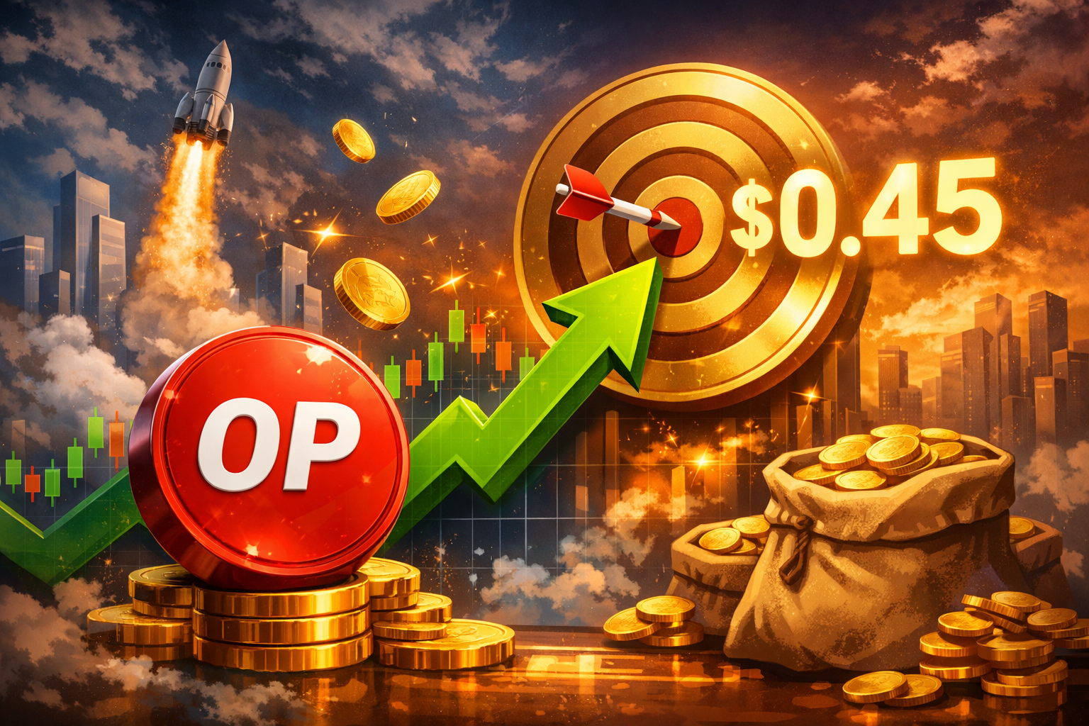 Giá OP nhắm mục tiêu  0,45 đô la sau khi tăng hơn 9%