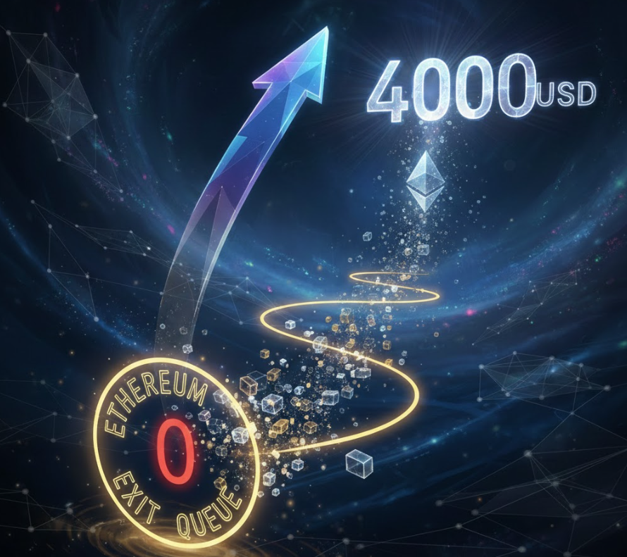 Hoạt động xếp hàng đợi rút staking khỏi Ethereum giảm xuống 0, liệu giá ETH đạt 4.000 USD có khả thi?