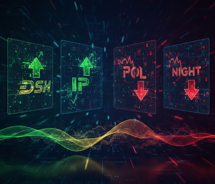 Top những đồng coin tăng – giảm mạnh nhất tuần qua: DASH, IP, POL và NIGHT