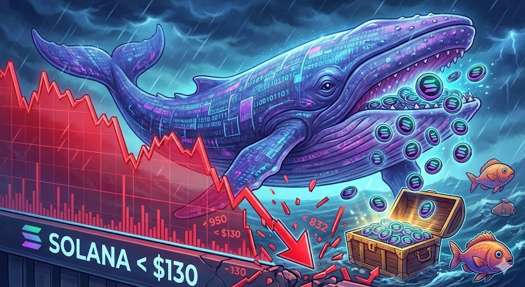 Solana giảm xuống dưới 130 đô la bất chấp cá voi tăng cường tích lũy