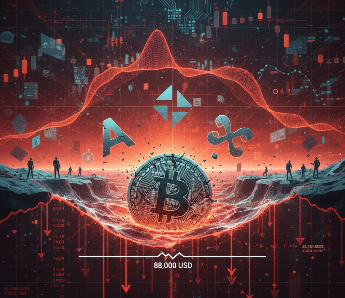Làn sóng chốt lời lan rộng: 3 altcoin lao dốc khi Bitcoin rơi dưới 88.000 USD