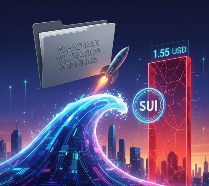 Việc Grayscale nộp hồ sơ ETF Sui Staking đẩy giá SUI tiến gần hơn đến ngưỡng kháng cự 1,55 đô la