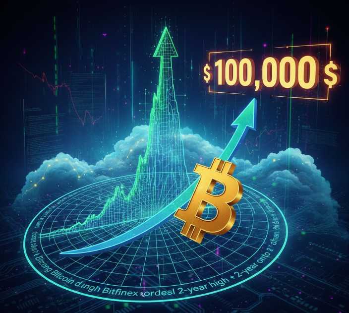 Lệnh long Bitcoin trên Bitfinex đạt mức cao nhất trong 2 năm: Liệu giá có thể tăng lên 100.000 đô la?