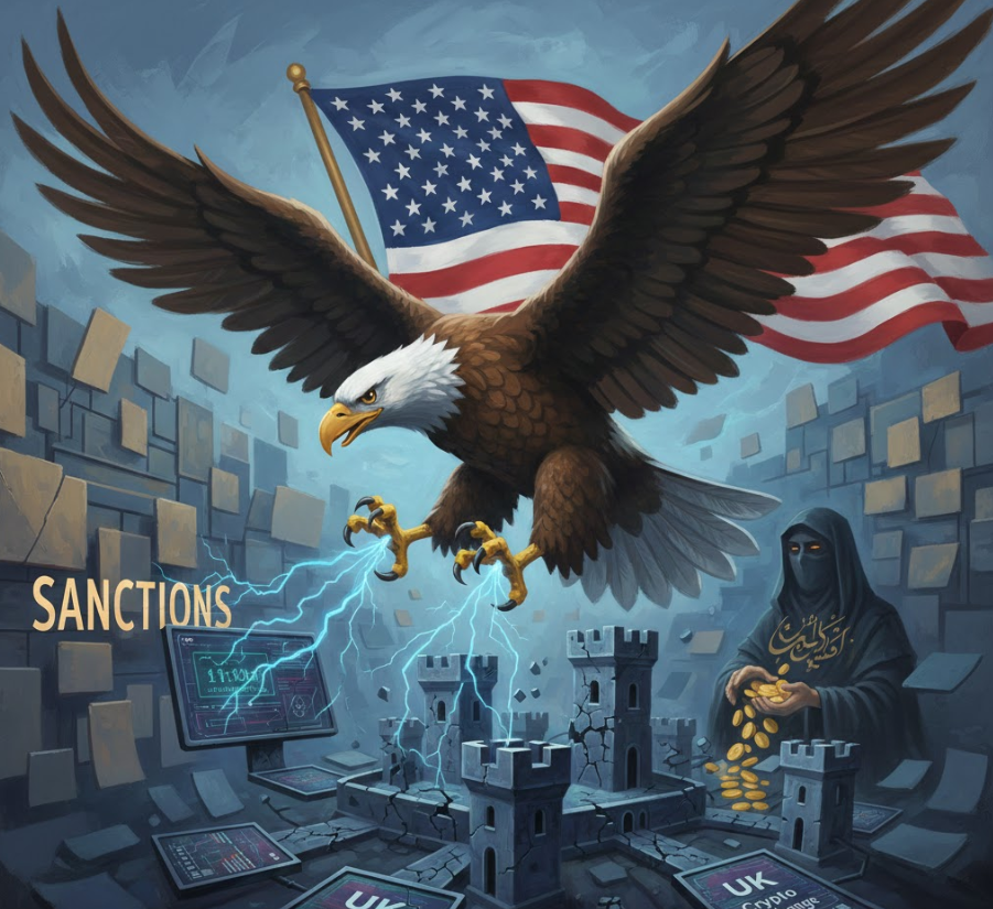 Bộ Tài chính Hoa Kỳ trừng phạt các sàn giao dịch tiền điện tử của Anh vì trốn tránh lệnh trừng phạt đối với Iran