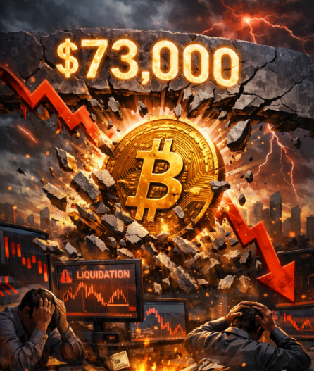 Bitcoin thủng mốc 73.000 USD: Áp lực vĩ mô và thanh lý đòn bẩy kéo thị trường đi xuống