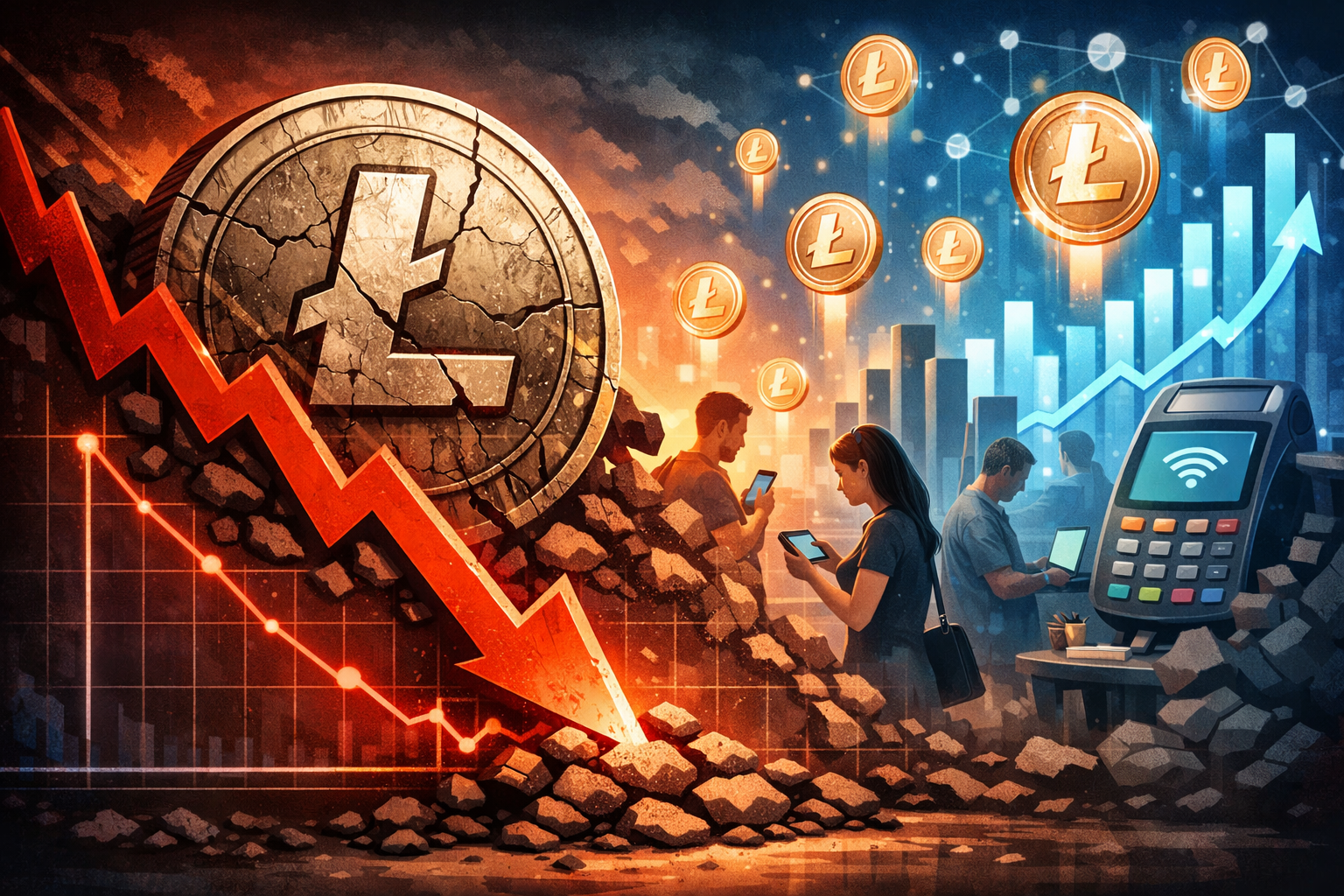 Giá LTC chạm mức thấp nhất trong nhiều tháng bất chấp mức độ sử dụng vẫn tiếp tục tăng