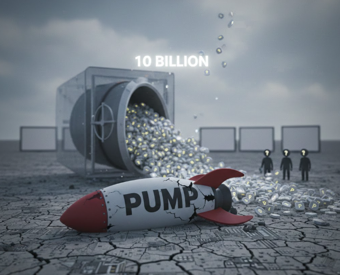 Pump.fun (PUMP) chịu áp lực giảm khi 10 tỷ token được mở khóa, lực cầu bán lẻ mờ nhạt