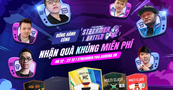 Vinh Râu, Vodka Quang, Luận BK cùng loạt streamer đình đám chính thức tham gia Streamer Battle của FIFA Online 4