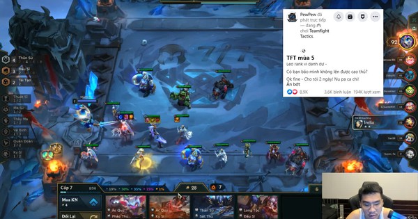 Bị fan cà khịa chưa lên được Cao Thủ ĐTCL, PewPew quyết tâm try-hard "vì danh dự", nhưng buông xuôi sau 10 phút