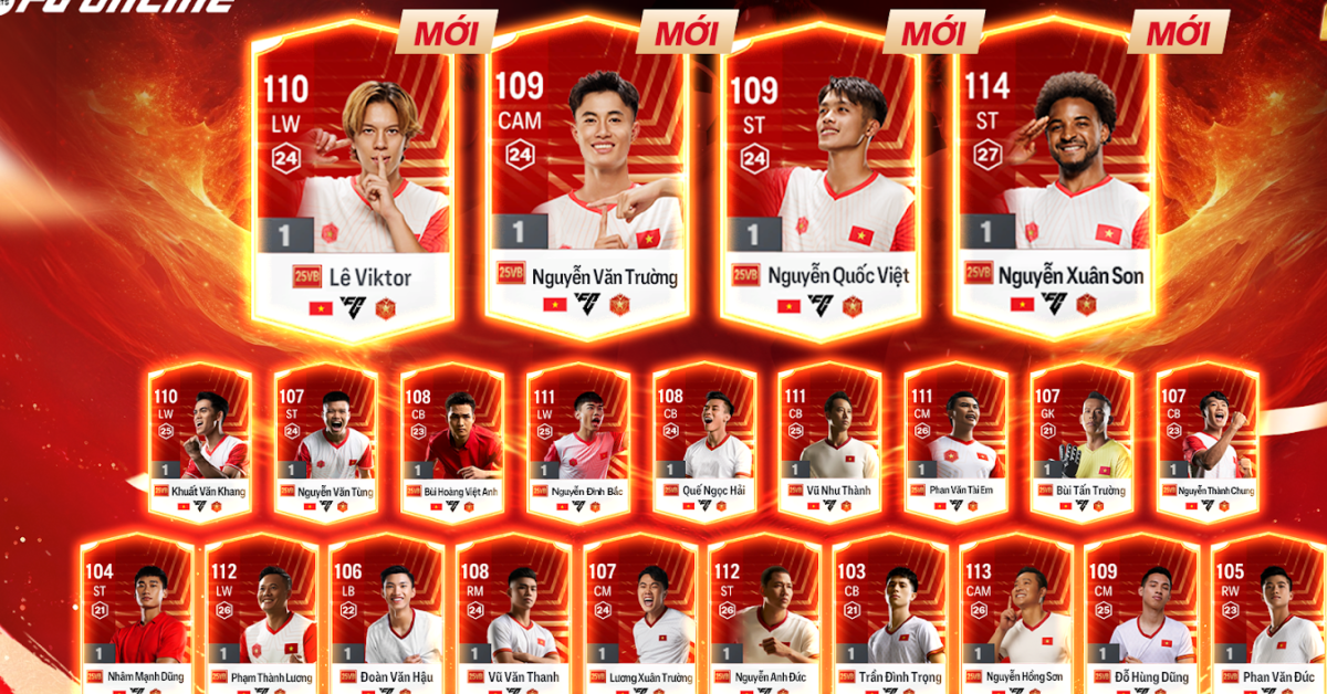 FC Online tung loạt cập nhật "khủng", dàn sao 25 Vietnam Best "chiếm spotlight"